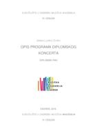 Opis programa diplomskog rada