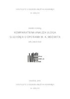 Komparativna analiza uloga sluškinja u operama W. A. Mozarta