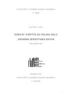 Sonate i partite za violinu solo Johanna Sebastiana Bacha
