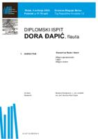 Dora Đapić, flauta : prvi dio diplomskog ispita - program