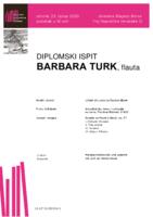Barbara Turk, flauta : drugi dio diplomskog ispita - program