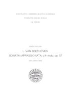 L. van Beethoven: Sonata (Appassionata) u f-molu, op.57