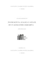 Instruktivna analiza 5. sonate op. 53 Aleksandra Skrjabina