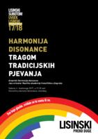 Harmonija disonance : tragom tradicijskih pjevanja (4. 11. 2017.) - programska knjižica