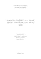 Glazbeno-pedagoški pristup obradi pjesme u osnovnoj općeobrazovnoj školi