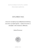 Osnovne značajke prvog multiperkusionističkog koncerta u povijesti glazbe - analiza Koncerta za udaraljke i mali orkestar D. Milhauda