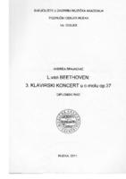 Ludwig van Beethoven: Klavirski koncert u c-molu, op.37 (instruktivna analiza)