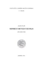 Werbeck metoda pjevanja