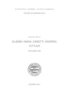 Glazba i masa: Canetti, Adorno, Kittler