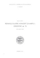 Reinhold Gliere: Koncert za harfu i orkestar op. 74