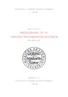 Kreisleriana, op. 16: vrhunac Schumannove ezoterije