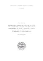 Neverbalna komunikacija kao interpretativno i pedagoško pomagalo u pjevanju