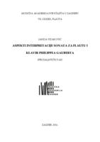 prikaz prve stranice dokumenta Aspekti interpretacije sonata za flautu i klavir Philippea Gauberta