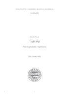 prikaz prve stranice dokumenta Timpani - razvoj glazbala i repertoara