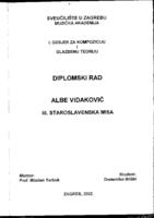 prikaz prve stranice dokumenta Albe Vidaković