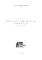 prikaz prve stranice dokumenta Instruktivna analiza sonate Ludwiga van Beethovena op. 111, u c-molu