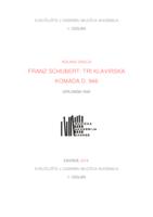 prikaz prve stranice dokumenta Franz Schubert: Tri klavirska komada, D. 946