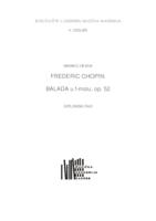 prikaz prve stranice dokumenta Fredeic Chopin: Balada u f-molu, op.52