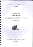 prikaz prve stranice dokumenta Edison Denisov: Sonata za alt saksofon i klavir
