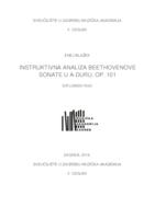 prikaz prve stranice dokumenta Instruktivna analiza Beethovenove sonate op. 101 u A-duru