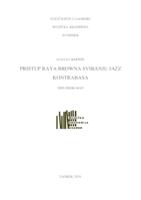 prikaz prve stranice dokumenta Pristup Raya Browna sviranju jazz kontrabasa