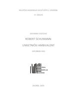 prikaz prve stranice dokumenta Robert Schumann: umjetnički ambivalent
