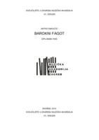 prikaz prve stranice dokumenta Barokni fagot - razvoj i praktična upotreba u stilskom razdoblju