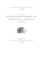 prikaz prve stranice dokumenta Instruktivna analiza Beethoven sonate op. 81a "Les Adieux"