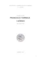 prikaz prve stranice dokumenta Francisco Tarrega i učenici