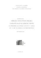 prikaz prve stranice dokumenta Obrada sonatnoga oblika i sonate kao glazbene vrste na primjeru Klavirske sonate u c-molu, op. 13 br. 8 Ludwiga van Beethovena
