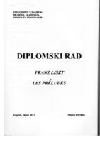 prikaz prve stranice dokumenta Franz Liszt: Les preludes