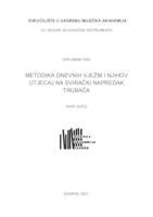 prikaz prve stranice dokumenta Metodika dnevnih vježbi i njihov utjecaj na svirački napredak trubača