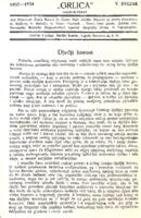 prikaz prve stranice dokumenta Grlica, V (1933-1934)