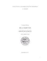 prikaz prve stranice dokumenta Bela Bartok: Mikrokozmos