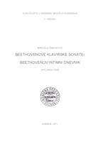 prikaz prve stranice dokumenta Beethovenove klavirske sonate - Beethovenov intimni dnevnik