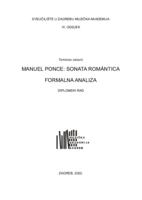 prikaz prve stranice dokumenta Manuel Ponce: Sonata Romántica, formalna analiza