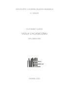 prikaz prve stranice dokumenta Viola u klasicizmu