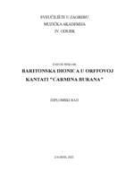 prikaz prve stranice dokumenta Baritonska dionica u Orffovoj kantati "Carmina Burana"