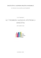 prikaz prve stranice dokumenta Alt trombon i njegova upotreba u orkestru