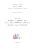 prikaz prve stranice dokumenta Mjuzikl "Glazba srca mog" Ivana Josipa Skendera - analiza i primjena u nastavi glazbe