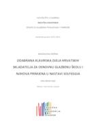 prikaz prve stranice dokumenta Odabrana klavirska djela hrvatskih skladatelja za osnovnu glazbenu školu i njihova primjena u nastavi Solfeggia