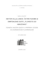 prikaz prve stranice dokumenta Heitor Villa-Lobos: Četiri pjesme iz simfonijske suite "Floresta do Amazonas"