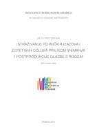 prikaz prve stranice dokumenta Istraživanje tehničkih izazova i estetskih odluka prilikom snimanja i postprodukcije glazbe s rogom