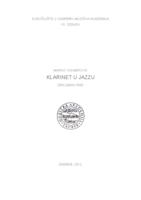 prikaz prve stranice dokumenta Klarinet u jazzu
