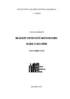 prikaz prve stranice dokumenta Modest Petrovič Musorgski: Slike s izložbe