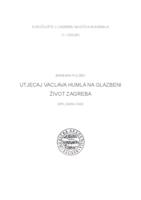 prikaz prve stranice dokumenta Utjecaj Vaclava Humla na glazbeni život Zagreba