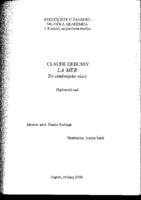 prikaz prve stranice dokumenta Claude Debussy: La Mer, tri simfonijske skice
