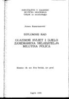 prikaz prve stranice dokumenta Glazbeni svijet i djelo zanemarena skladatelja Milutina Polića