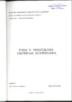 prikaz prve stranice dokumenta Fuga u preludijima Dietricha Buxtehudea