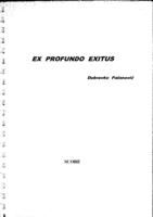 prikaz prve stranice dokumenta Ex profundo exitus - partitura